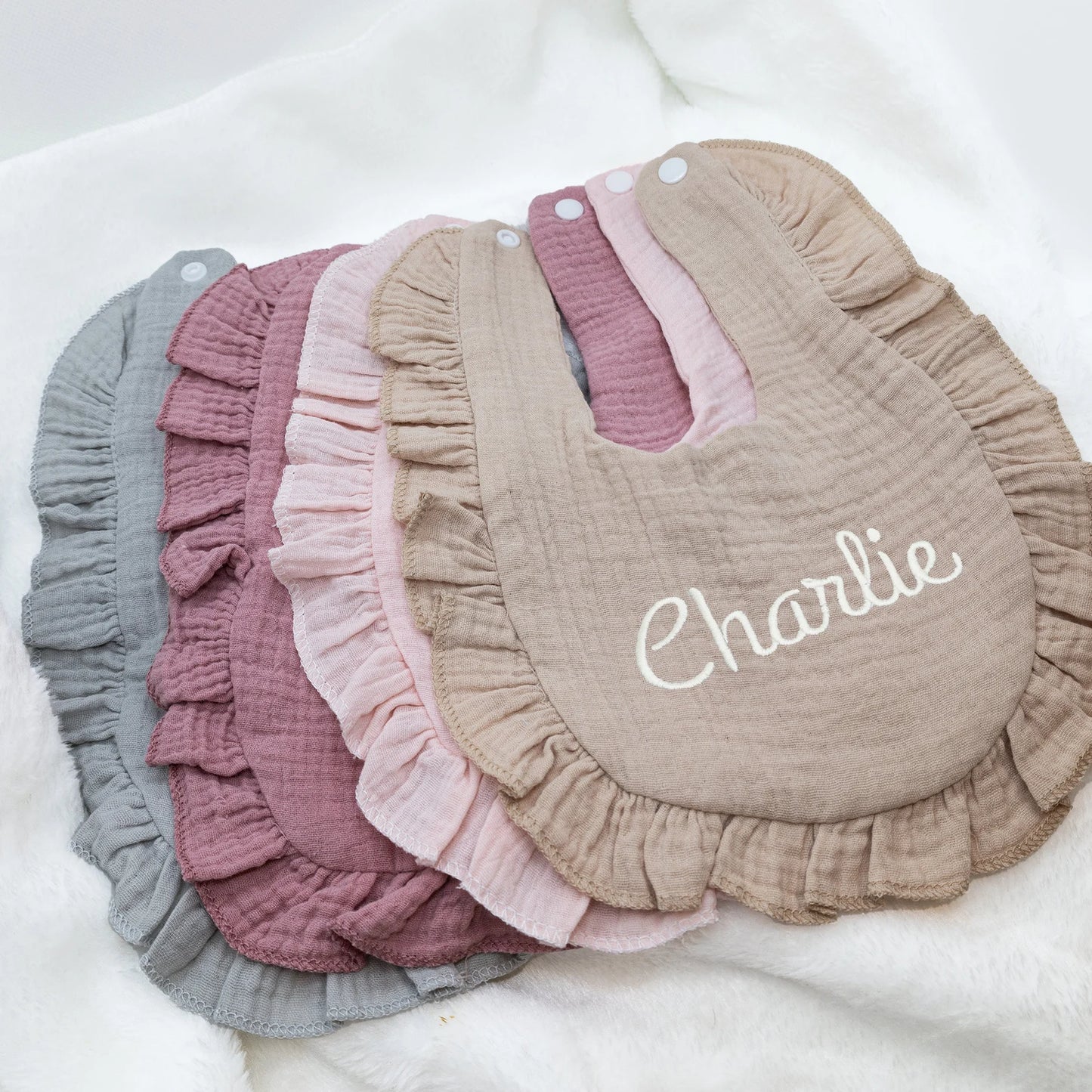 Customised Frill Bibs