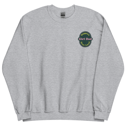 Support Your Local Girl Dad Embroidery Green