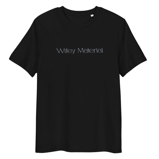 Wifey Material Embroidered Tee