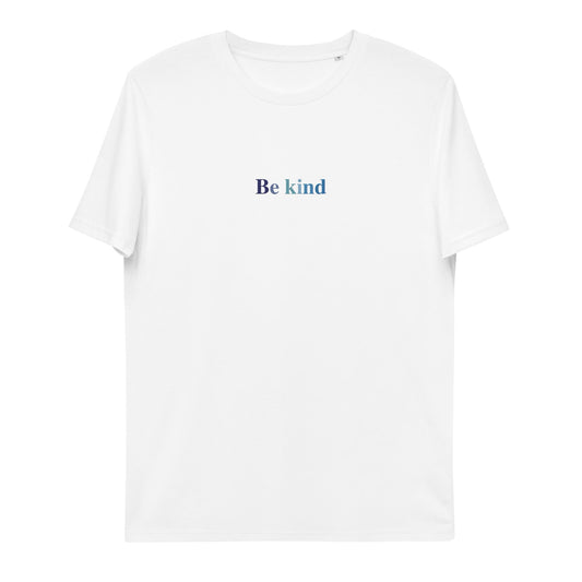 This t-shirt carries a meaningful message with the words "be kind". Wear it proudly and encourage others to embrace kindness and compassion