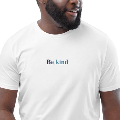 This t-shirt carries a meaningful message with the words "be kind". Wear it proudly and encourage others to embrace kindness and compassion